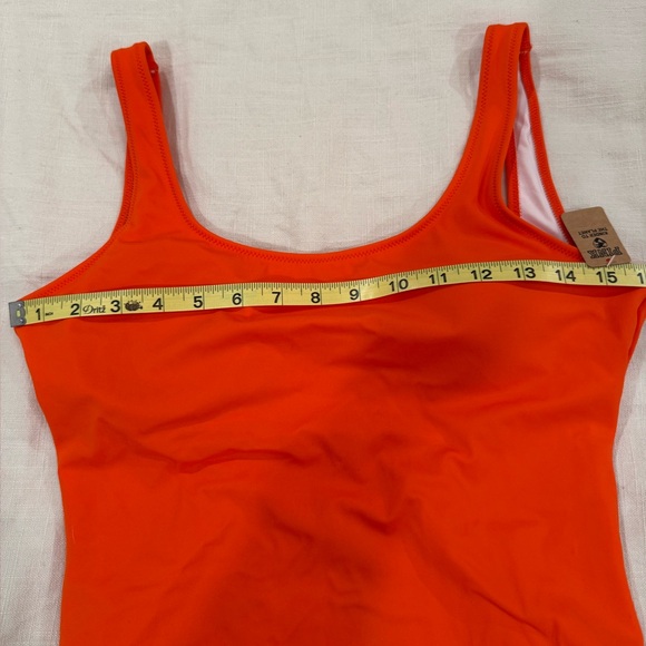 PINK Victoria's Secret Vibrant Orange One-Piece Swimsuit NWT - Picture 6 of 10